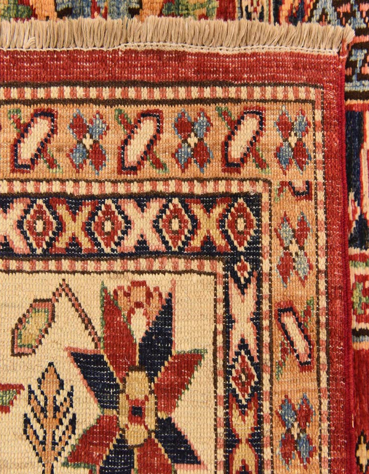 Detail image of  6' 1 x 7' 11  Hand Knotted Kazak Oriental Rug