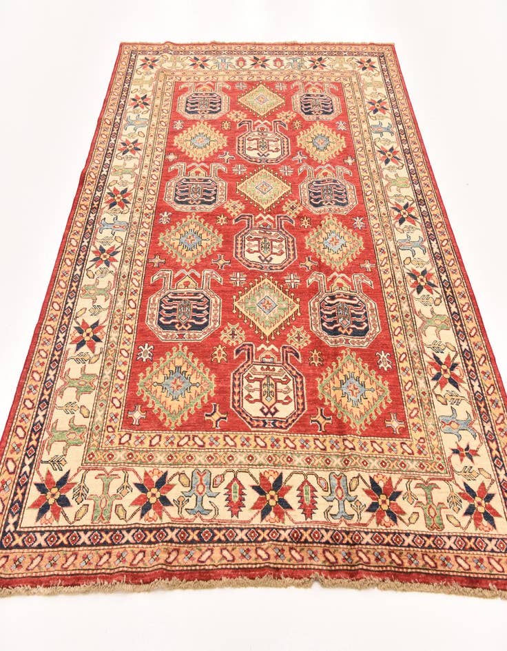 Detail image of  6' 1 x 7' 11  Hand Knotted Kazak Oriental Rug