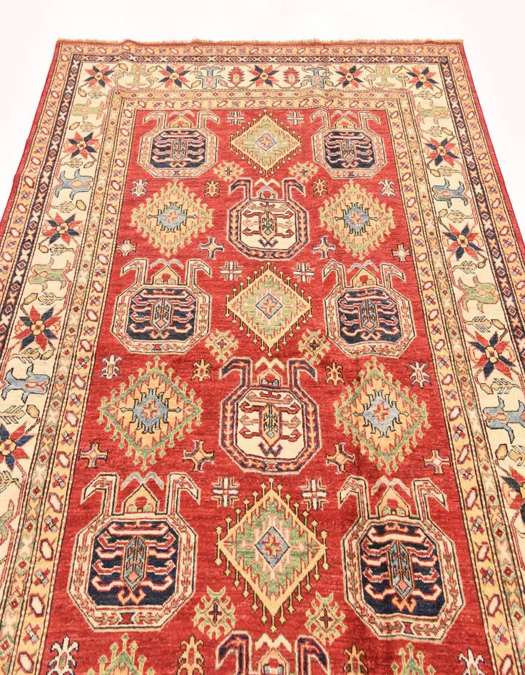 Detail image of  6' 1 x 7' 11  Hand Knotted Kazak Oriental Rug