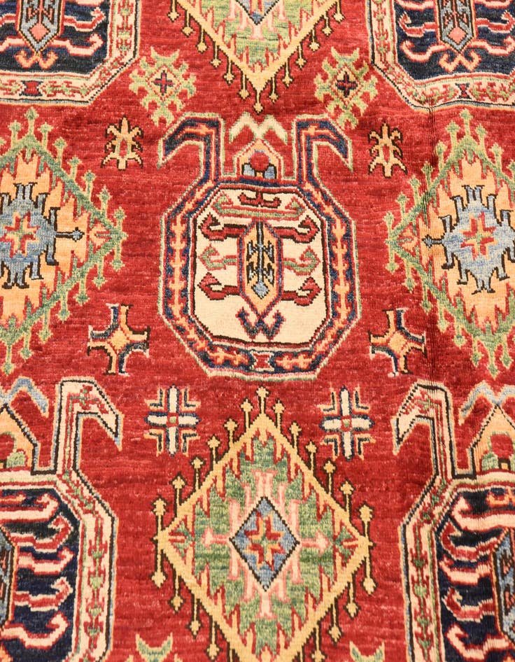 Detail image of  6' 1 x 7' 11  Hand Knotted Kazak Oriental Rug