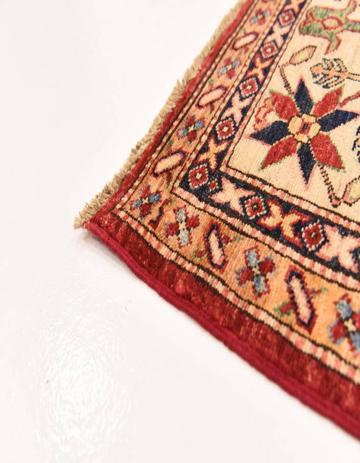 Detail image of  6' 1 x 7' 11  Hand Knotted Kazak Oriental Rug