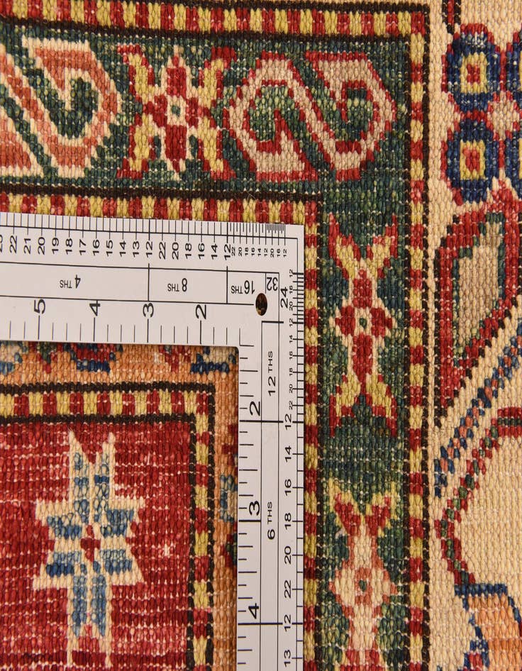 Detail image of  5' 7 x 9'  Hand Knotted Kazak Oriental Rug