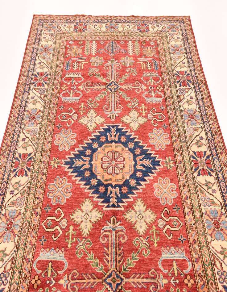Detail image of  5' 7 x 9'  Hand Knotted Kazak Oriental Rug