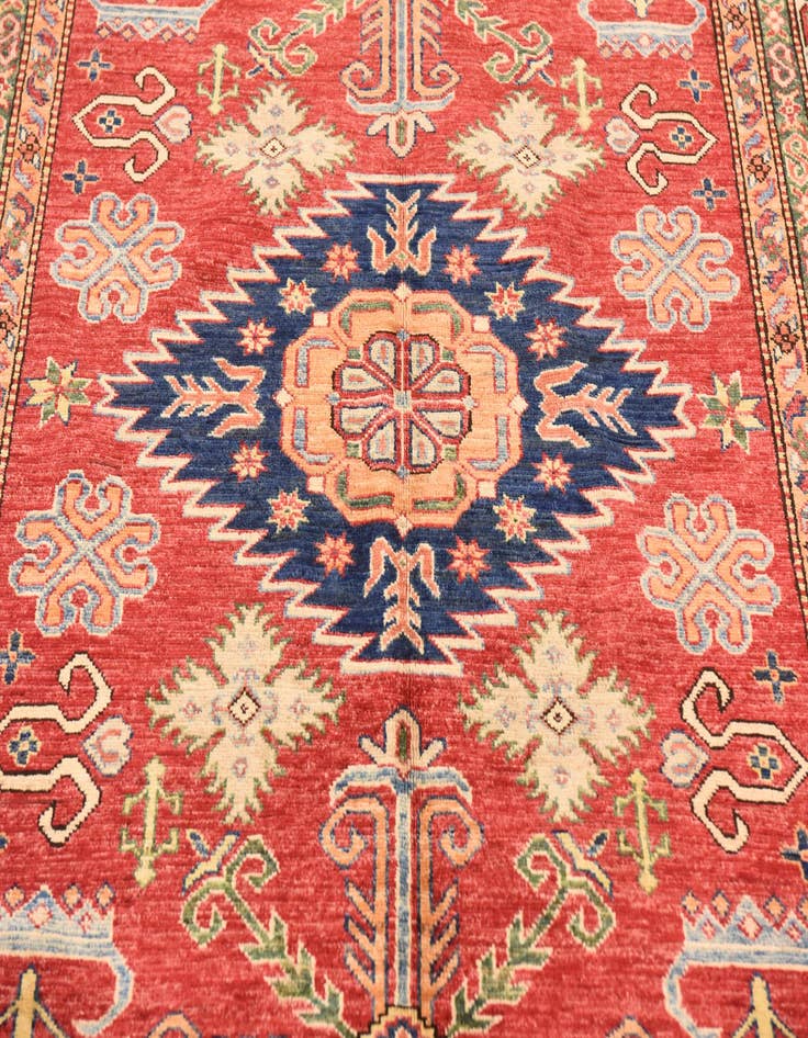 Detail image of  5' 7 x 9'  Hand Knotted Kazak Oriental Rug