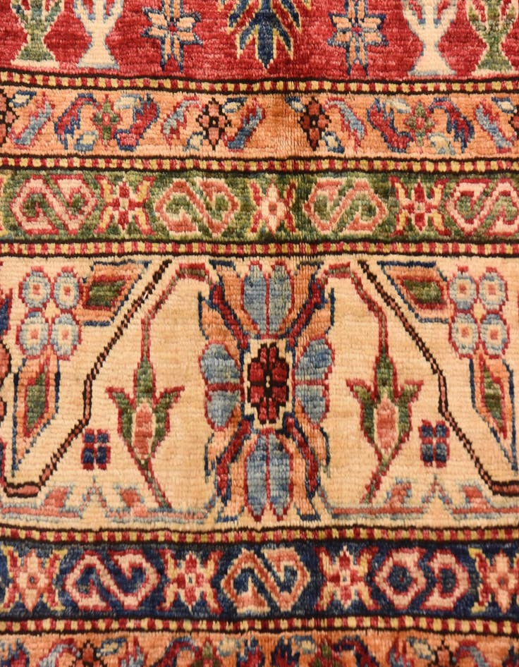 Detail image of  5' 7 x 9'  Hand Knotted Kazak Oriental Rug