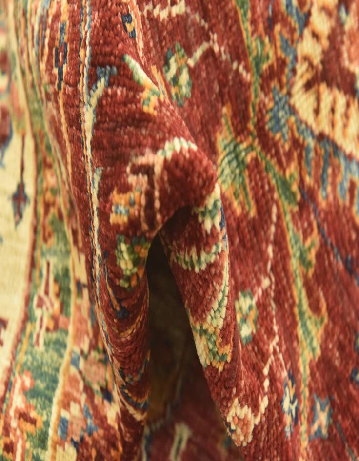 Detail image of  4' 3 x 6' 1  Hand Knotted Kazak Rug