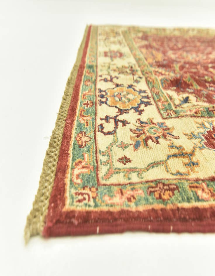 Detail image of  4' 3 x 6' 1  Hand Knotted Kazak Rug