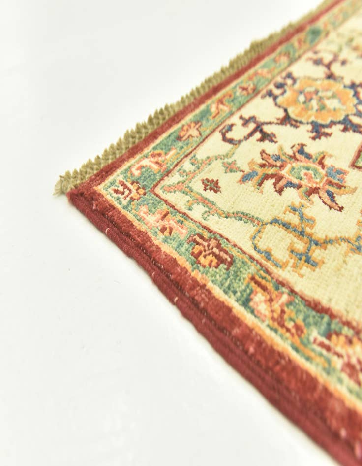 Detail image of  4' 3 x 6' 1  Hand Knotted Kazak Rug