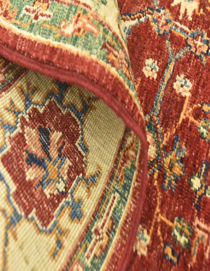 Detail image of  4' 3 x 6' 1  Hand Knotted Kazak Rug