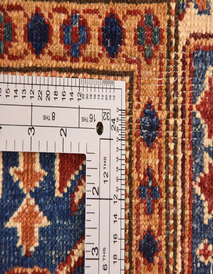 Detail image of  4' 3 x 6' 1  Hand Knotted Kazak Oriental Rug