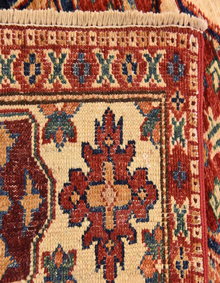 Detail image of  4' 3 x 6' 1  Hand Knotted Kazak Oriental Rug