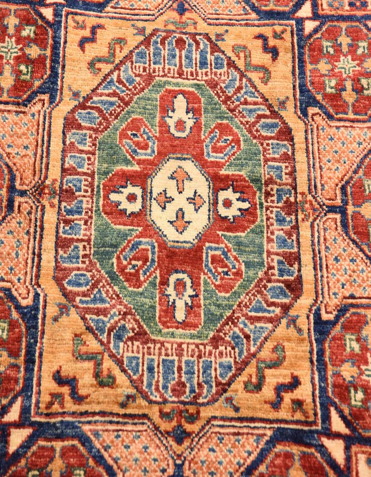 Detail image of  4' 3 x 6' 1  Hand Knotted Kazak Oriental Rug