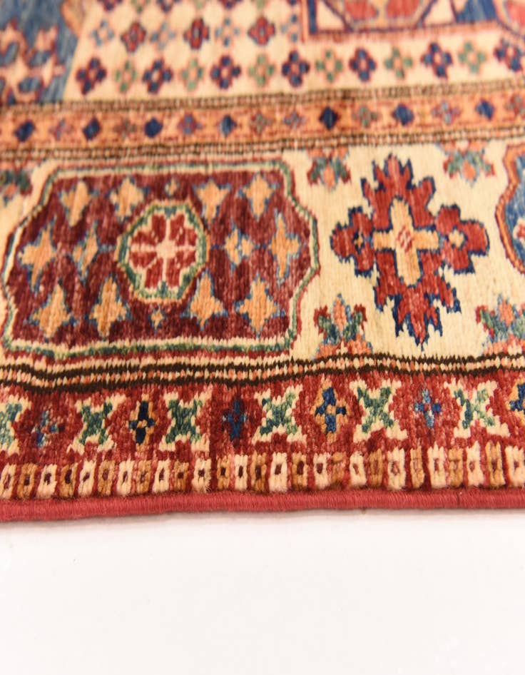 Detail image of  4' 3 x 6' 1  Hand Knotted Kazak Oriental Rug