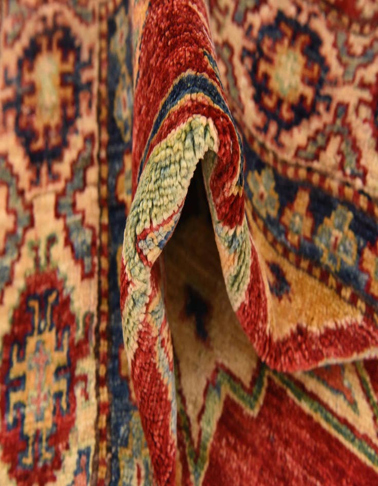Detail image of  6' 1 x 9' 10  Hand Knotted Kazak Oriental Rug