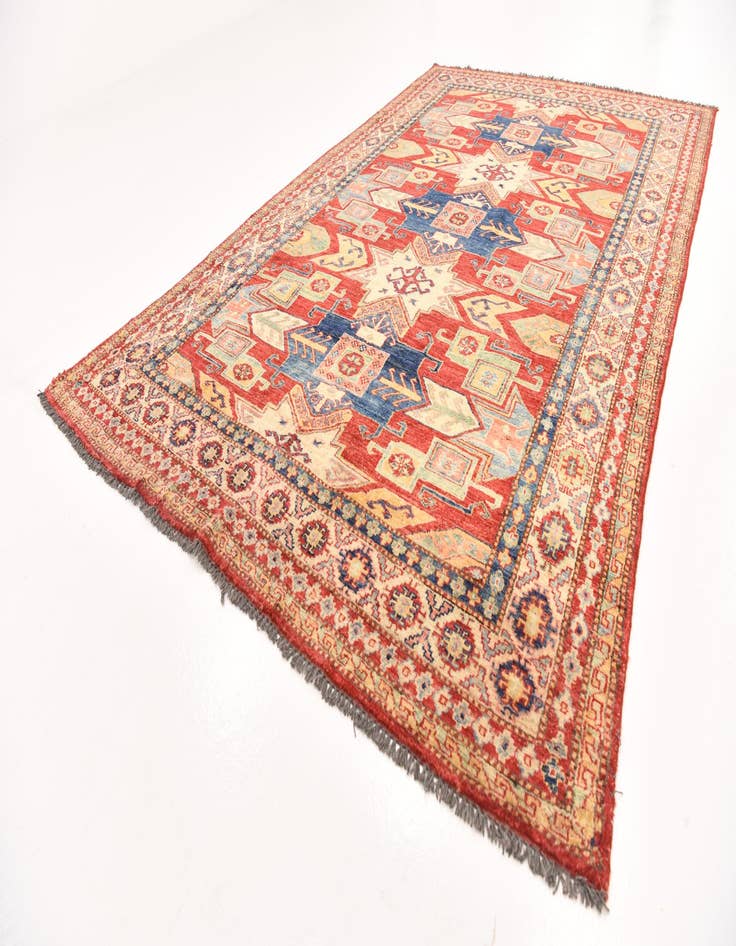 Detail image of  6' 1 x 9' 10  Hand Knotted Kazak Oriental Rug