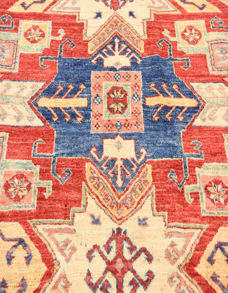 Detail image of  6' 1 x 9' 10  Hand Knotted Kazak Oriental Rug
