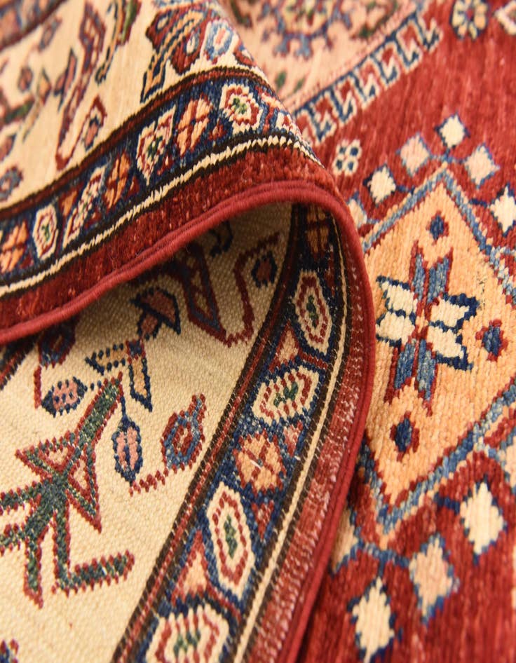 Detail image of  5' 7 x 8'  Hand Knotted Kazak Oriental Rug