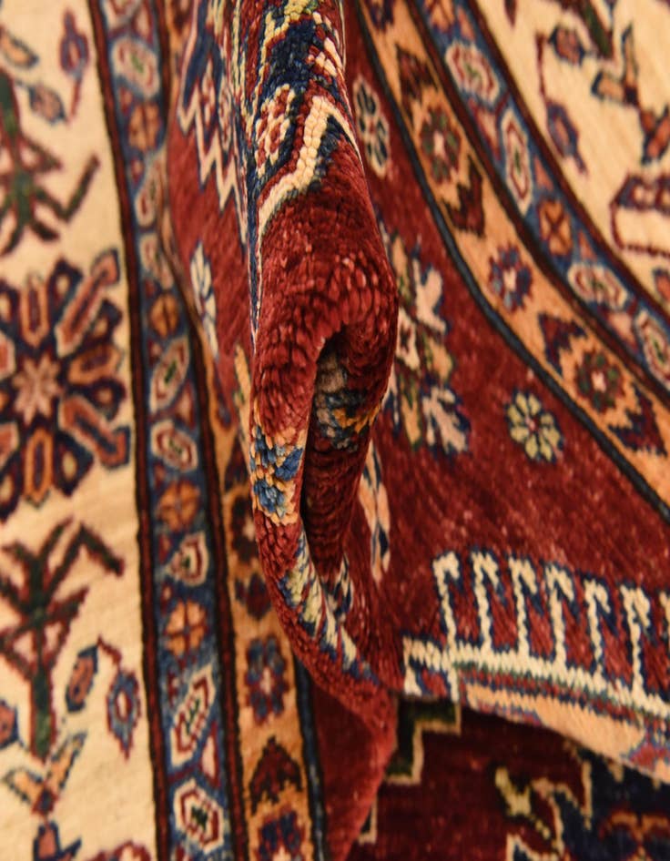 Detail image of  5' 7 x 8'  Hand Knotted Kazak Oriental Rug