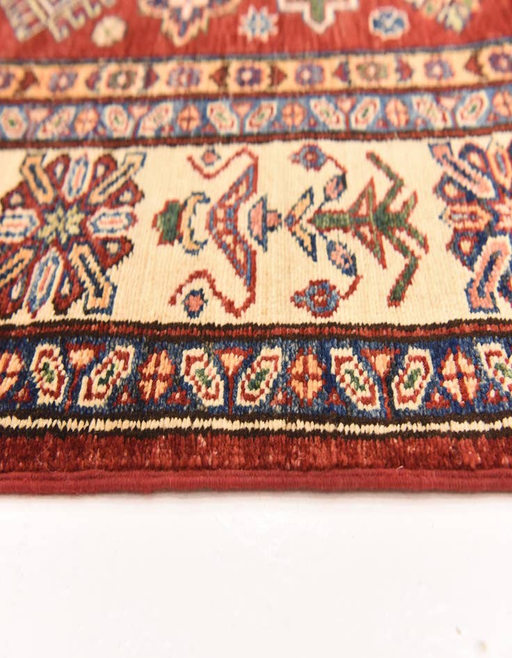 Detail image of  5' 7 x 8'  Hand Knotted Kazak Oriental Rug