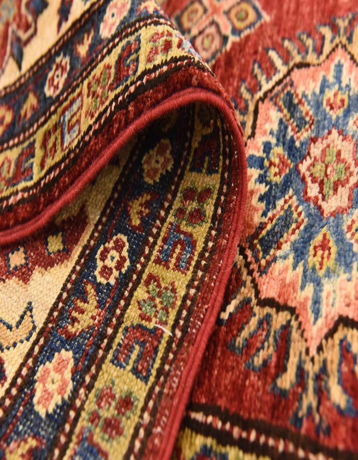 Detail image of  5' 11 x 8'  Hand Knotted Kazak Oriental Rug