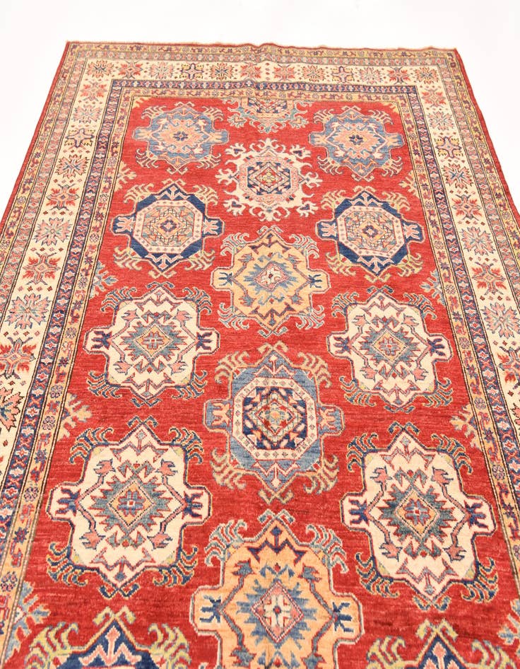 Detail image of  5' 7 x 8' 1  Hand Knotted Kazak Oriental Rug
