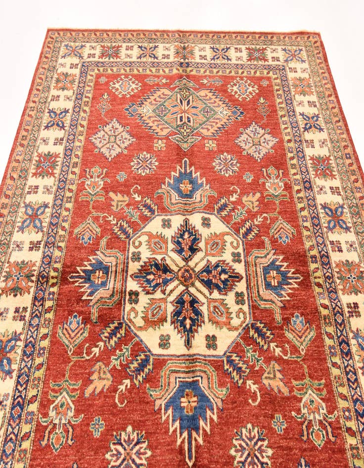 Detail image of  5' 10 x 8' 4  Hand Knotted Kazak Oriental Rug