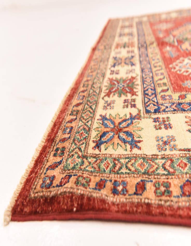 Detail image of  5' 10 x 8' 4  Hand Knotted Kazak Oriental Rug