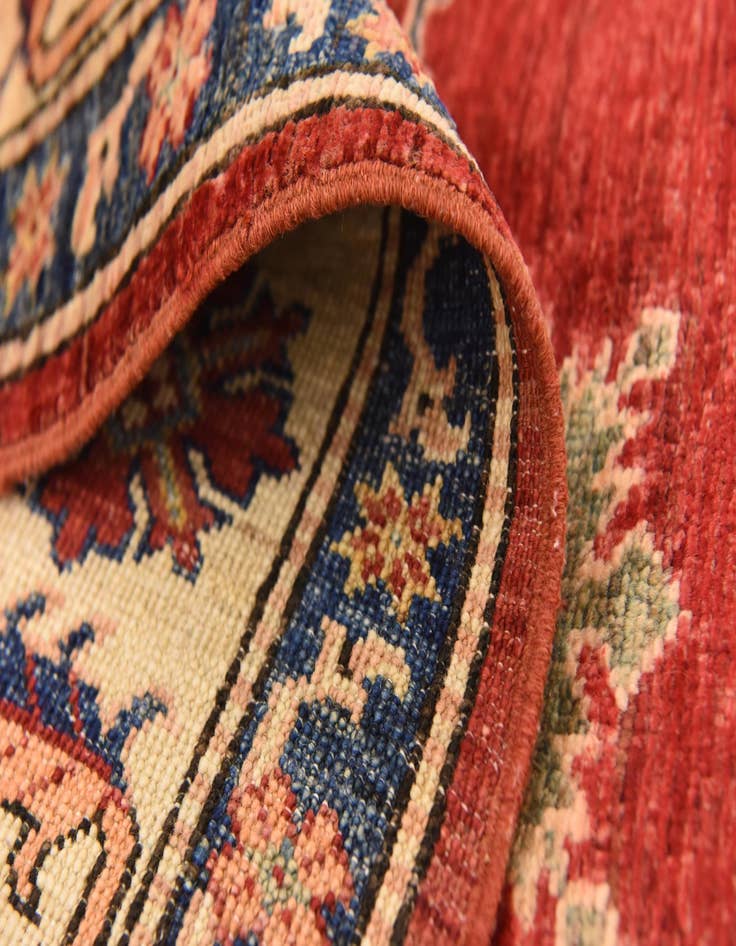 Detail image of  6' 1 x 7' 6  Hand Knotted Kazak Oriental Rug