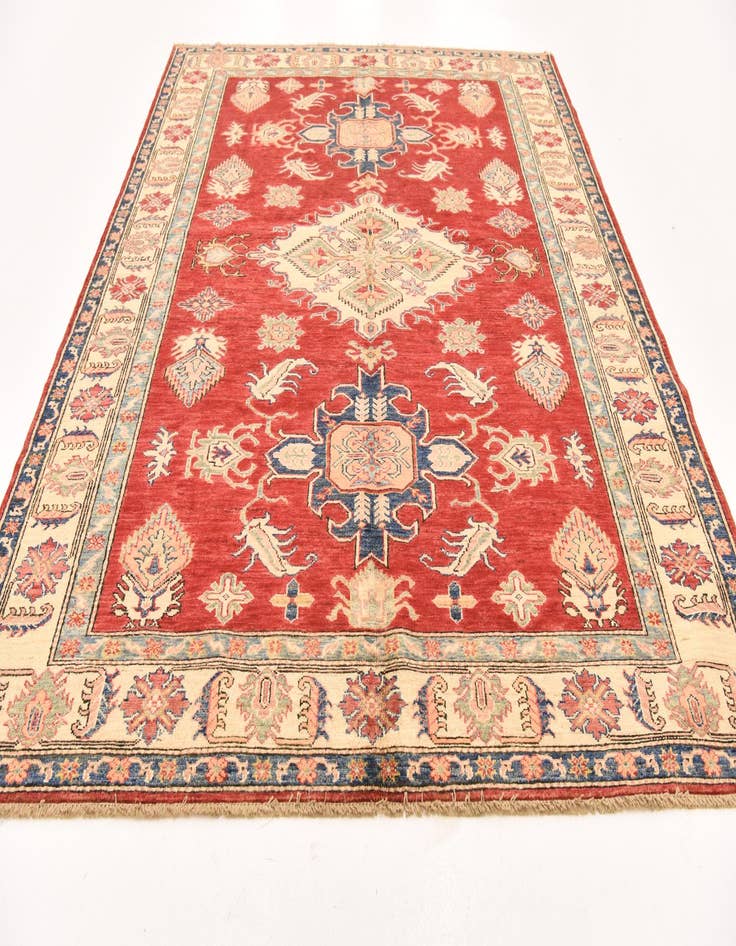 Detail image of  6' 1 x 7' 6  Hand Knotted Kazak Oriental Rug