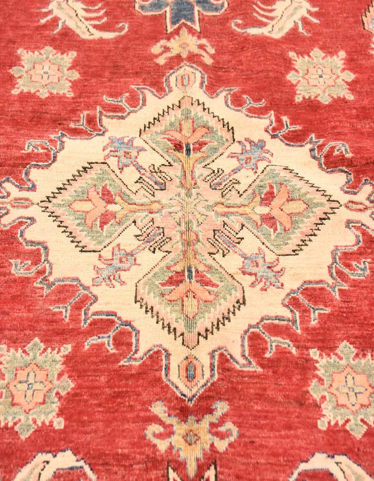 Detail image of  6' 1 x 7' 6  Hand Knotted Kazak Oriental Rug