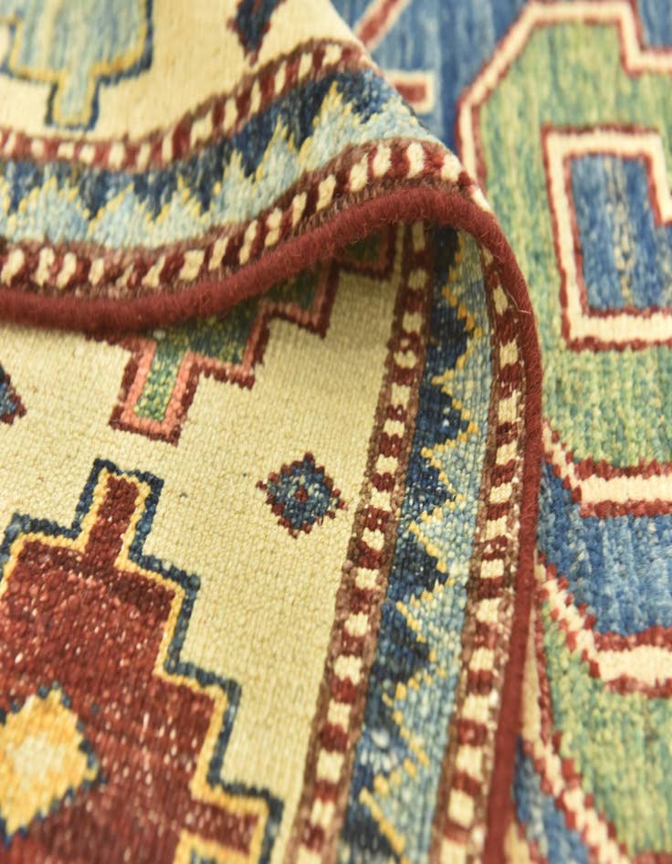 Detail image of  6' x 8' 7  Hand Knotted Kazak Oriental Rug