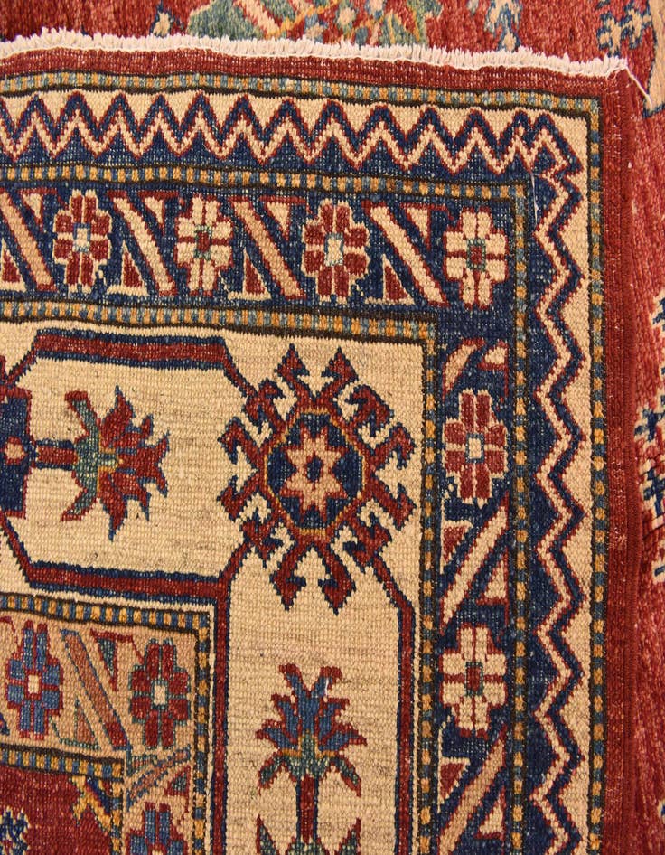 Detail image of  5' 8 x 8' 10  Hand Knotted Kazak Oriental Rug
