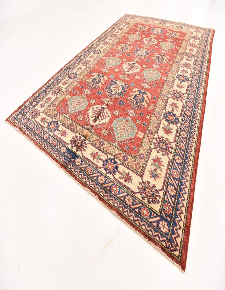 Detail image of  5' 8 x 8' 10  Hand Knotted Kazak Oriental Rug