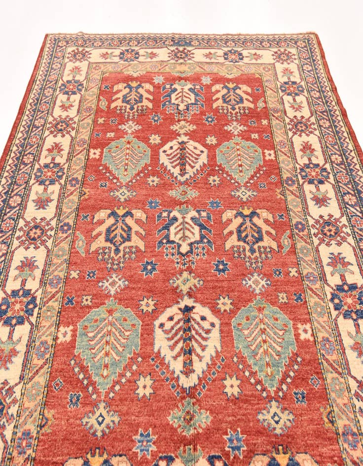 Detail image of  5' 8 x 8' 10  Hand Knotted Kazak Oriental Rug