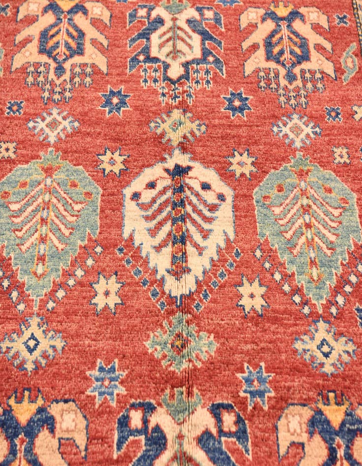 Detail image of  5' 8 x 8' 10  Hand Knotted Kazak Oriental Rug