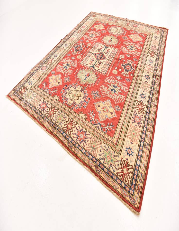 Detail image of  6' x 7' 10  Hand Knotted Kazak Oriental Rug