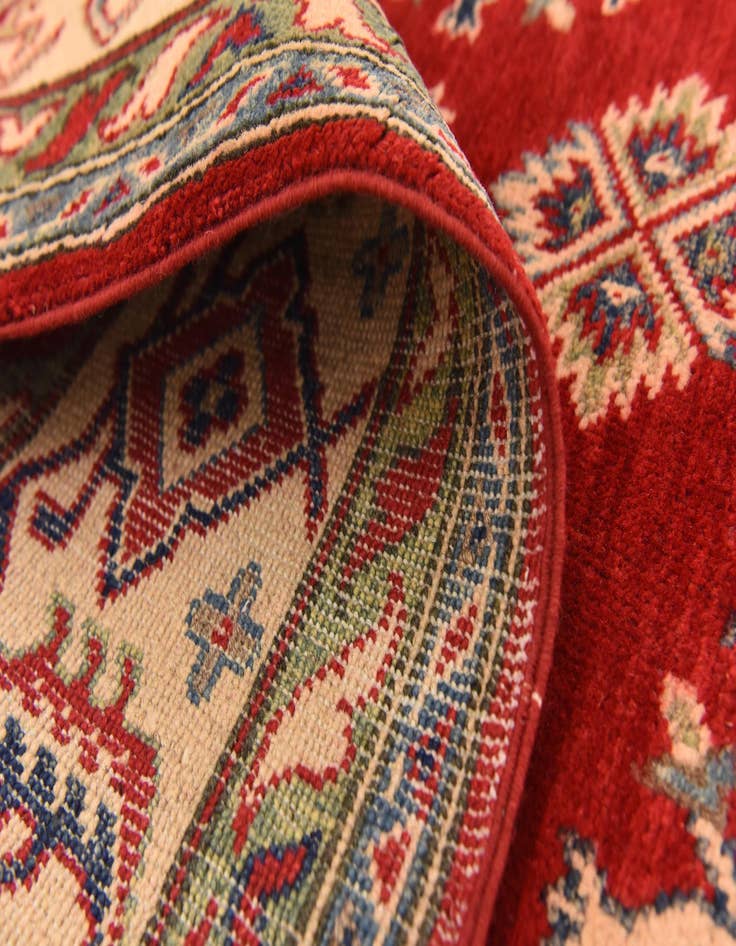 Detail image of  6' 6 x 9' 10  Hand Knotted Kazak Rug