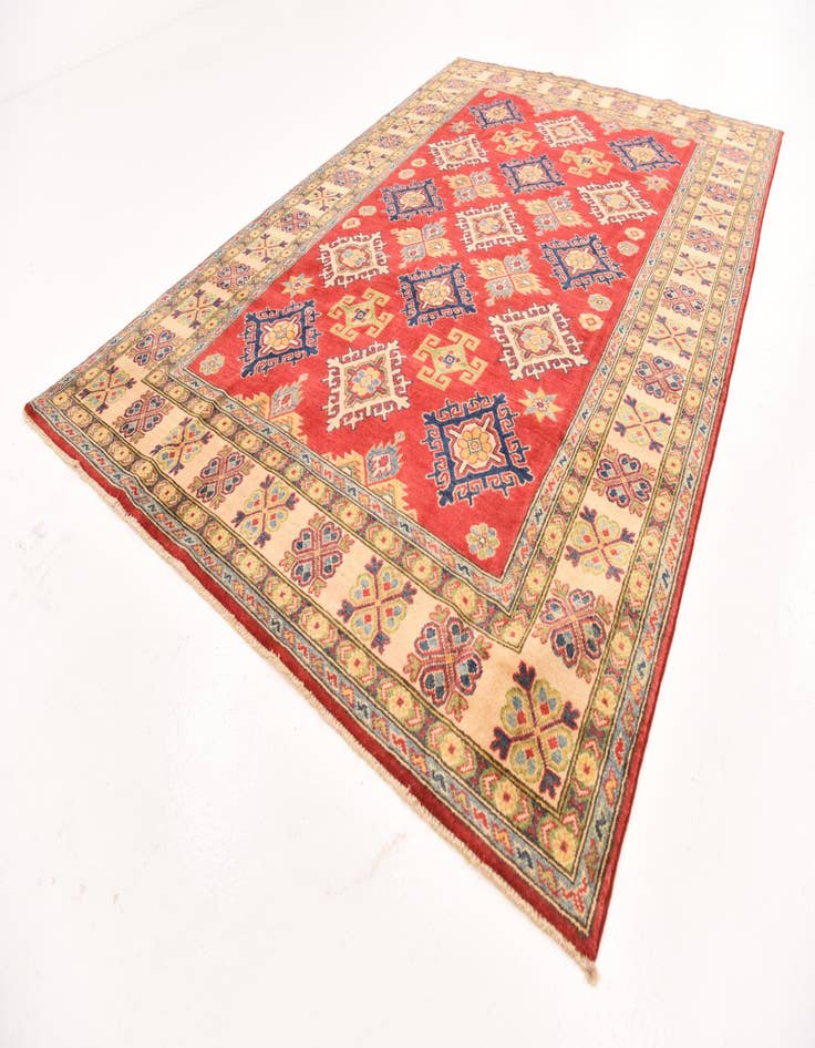 Detail image of  6' 1 x 9'  Hand Knotted Kazak Rug