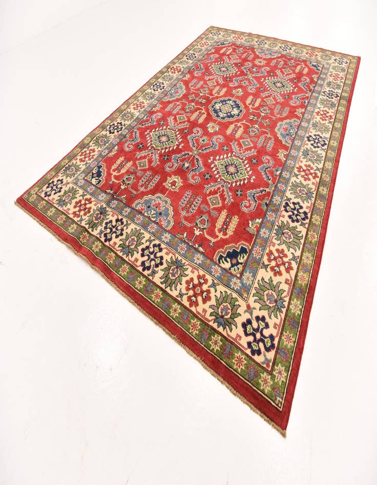 Detail image of  6' 4 x 9' 8  Hand Knotted Kazak Rug