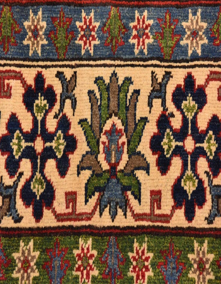 Detail image of  6' 4 x 9' 8  Hand Knotted Kazak Rug