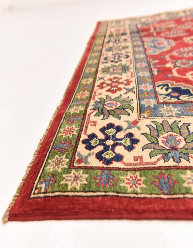 Detail image of  6' 4 x 9' 8  Hand Knotted Kazak Rug