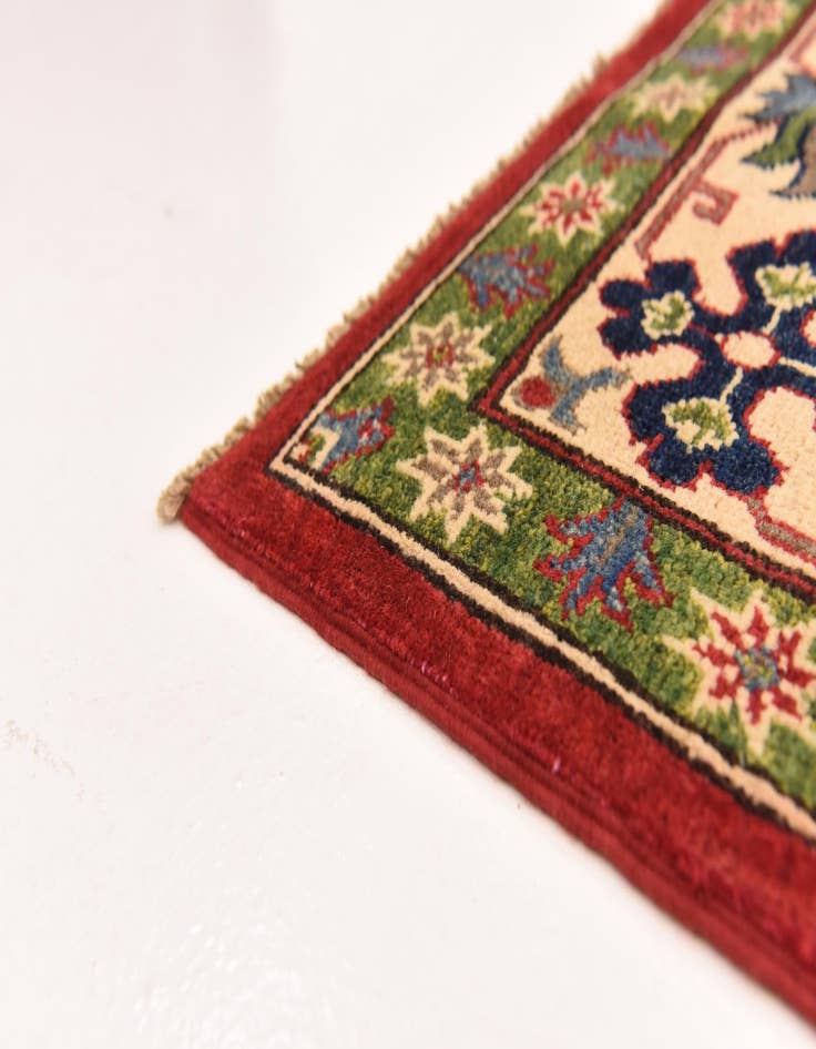 Detail image of  6' 4 x 9' 8  Hand Knotted Kazak Rug