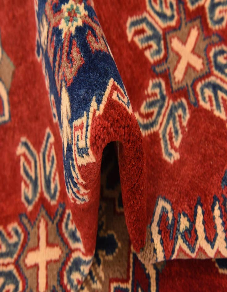 Detail image of  6' 8 x 9' 8  Hand Knotted Kazak Rug