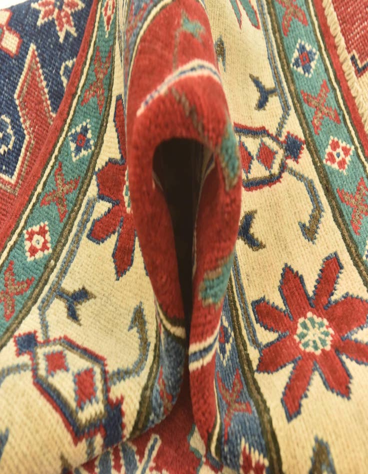 Detail image of  3' 10 x 5' 10  Hand Knotted Kazak Rug