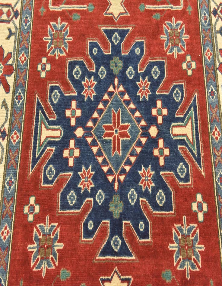 Detail image of  3' 10 x 5' 10  Hand Knotted Kazak Rug