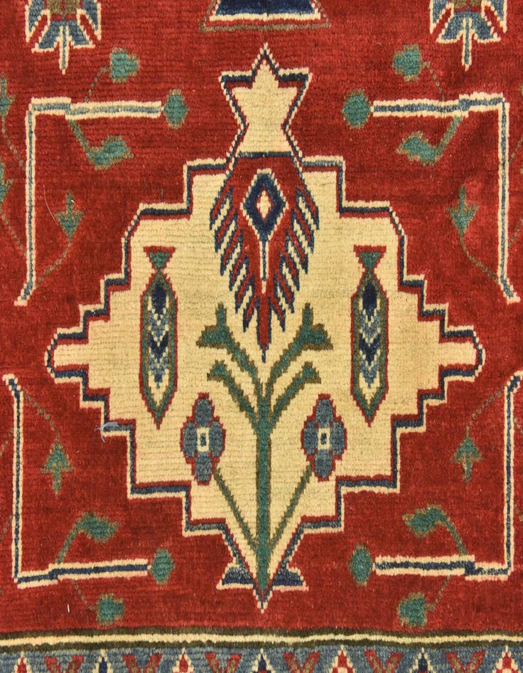 Detail image of  3' 10 x 5' 10  Hand Knotted Kazak Rug