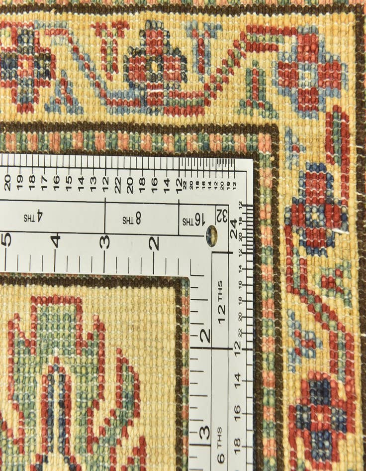 Detail image of  6' x 8' 7  Hand Knotted Kazak Oriental Rug