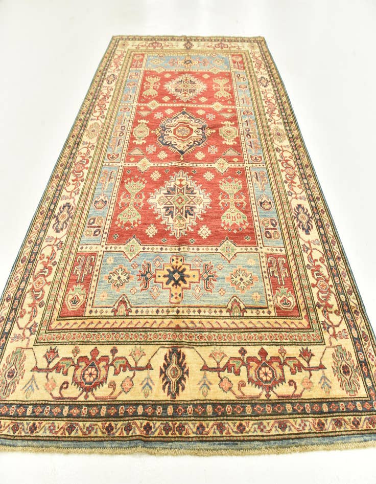 Detail image of  6' x 8' 7  Hand Knotted Kazak Oriental Rug