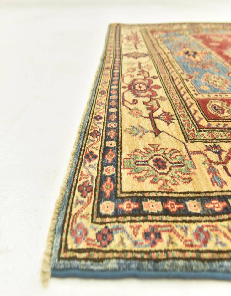 Detail image of  6' x 8' 7  Hand Knotted Kazak Oriental Rug