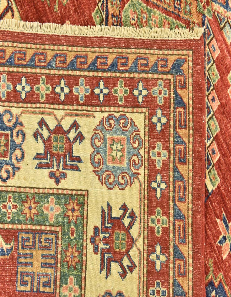 Detail image of  5' 10 x 8' 3  Hand Knotted Kazak Oriental Rug
